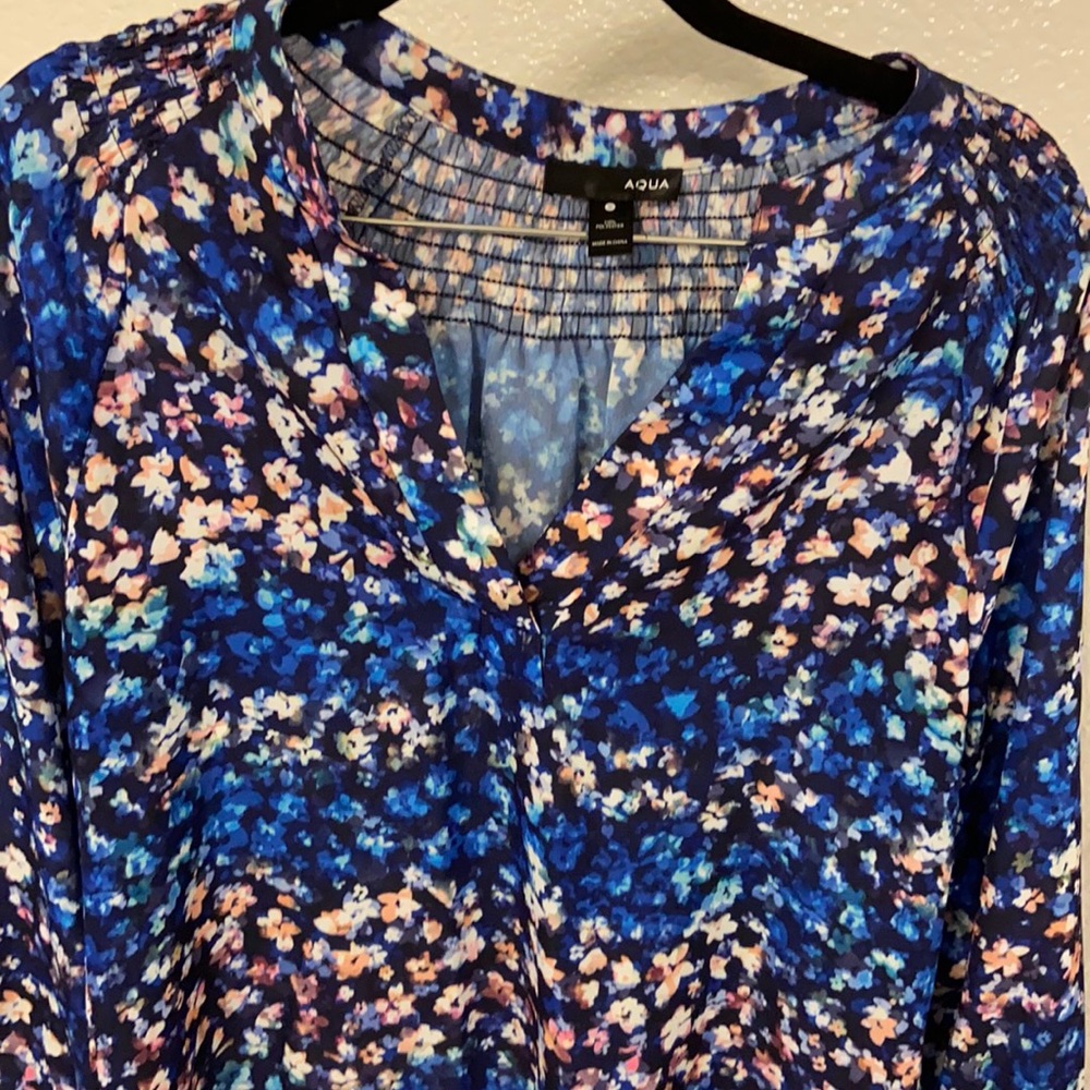 Aqua blouse